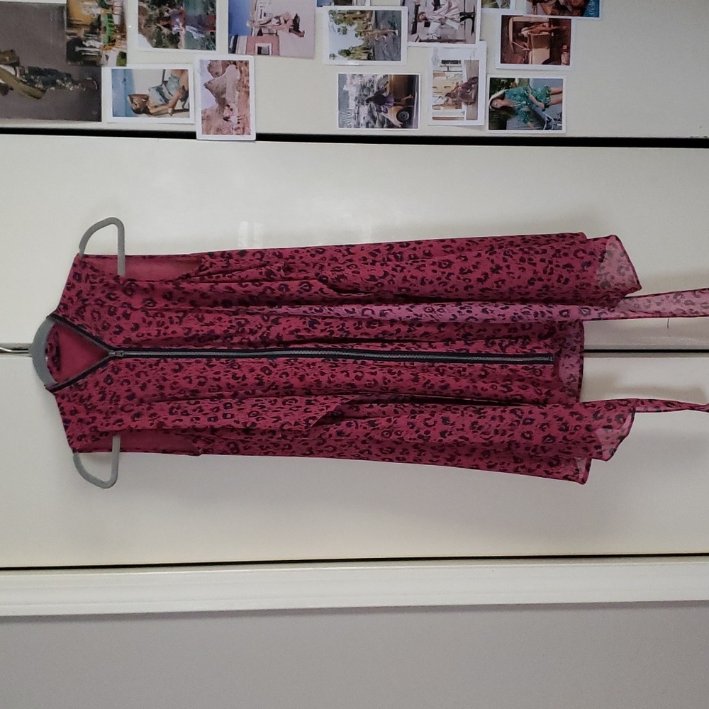 Allsaints Pink Leopard Mini